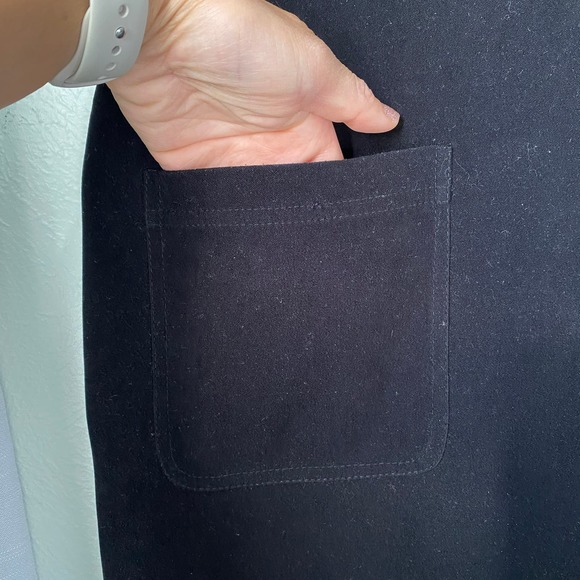 Vintage Talbots Black Jumper Dress Midi Length Modest Women's Size S - Picture 5 of 8